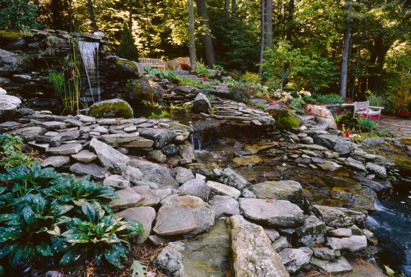 Pond Waterfalls Installation - Pond Waterfalls Installation San Francisco, California